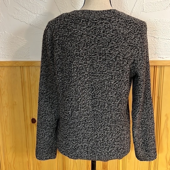 A.P.C. Rue Madame Paris Black & White Wool Cardigan Sz-S - Picture 4 of 7